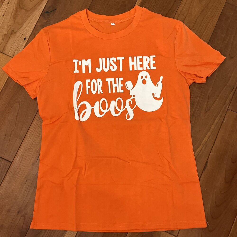 Halloween T Shirt Im Just Here For The Boos Size Small